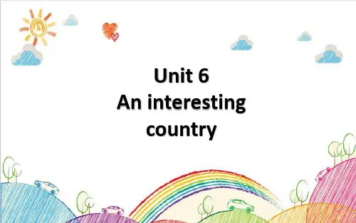 译林版六年级英语下册 Unit 6 An interesting country 第3课时 课件