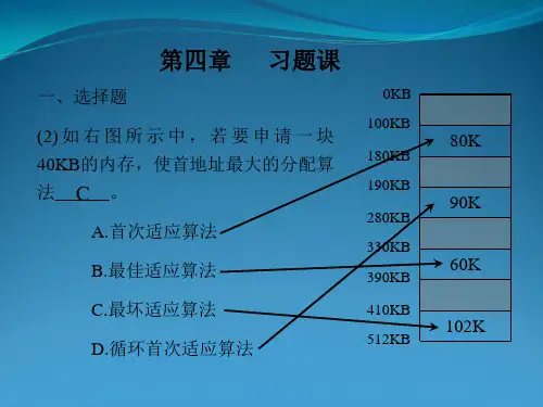 第四章存储器管理课堂练习