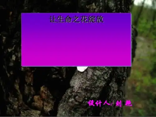让生命之花绽放ppt优秀课件9 人教版
