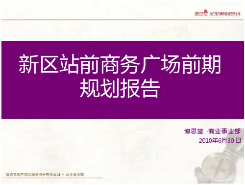 苏州高新区站前商务广场前期规划报告