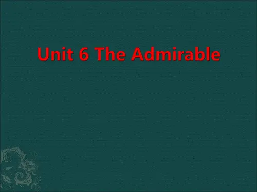 北师大版高一英语(2019)必修第二册 Unit 6 The Admirable Viewing W