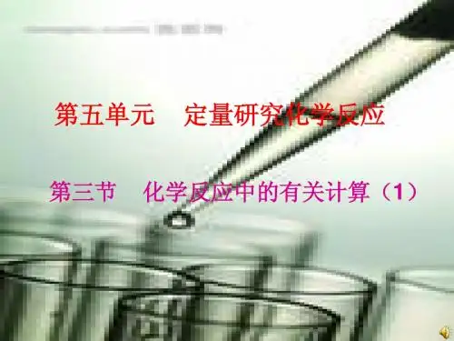 _化学反应中的有关计算》【1】