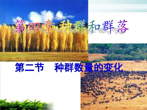 人教版高中生物必修3课件：种群数量变化(公开课)
