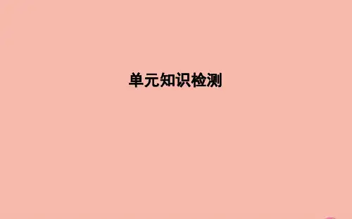 高考英语一轮复习Unit21HumanBiology单元知识检测课件北师大版