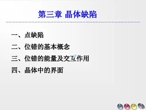 3.1点缺陷