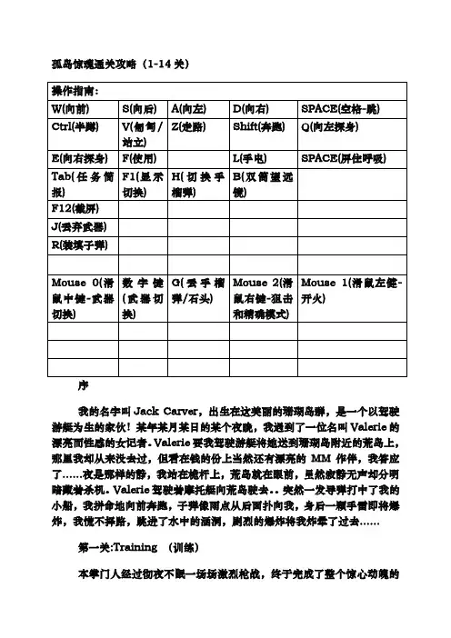 孤岛惊魂通关全攻略