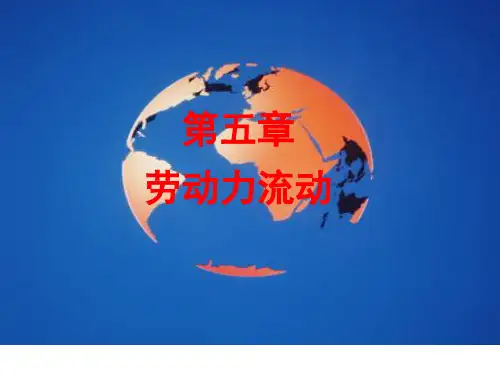 第五章劳动力流动资料
