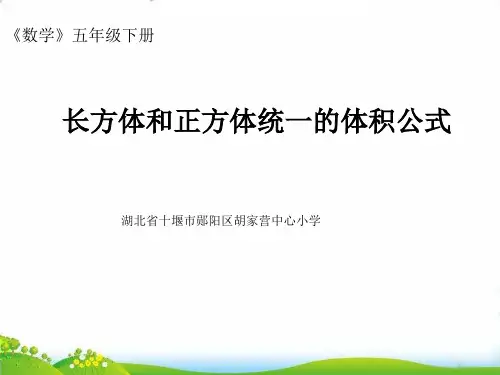 五年级下册数学PPT-体积单位间的进率-人教版(10)(18张)-精品课件