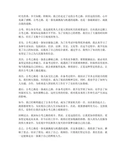 公考作文总结范文