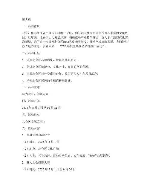 北仑广告活动策划主题(2篇)