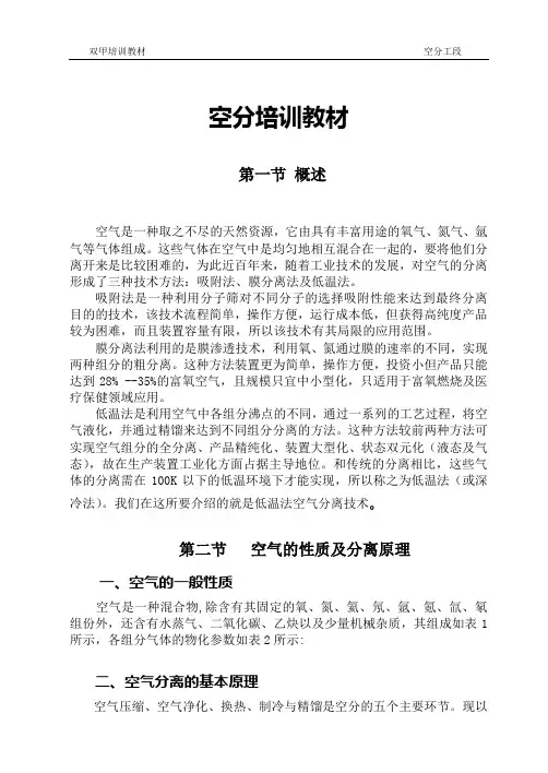 空分培训教材