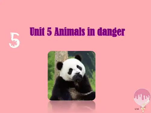 六年级英语上册-Unit-5-Animals-in-danger省公开课一等奖新名师优质课获奖PPT