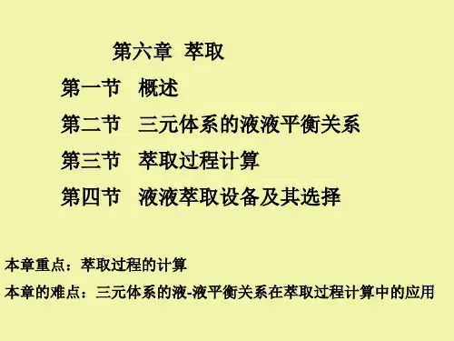 第七章  萃取