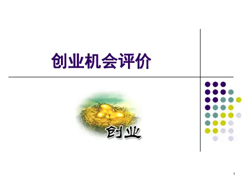 创业机会评价ppt课件