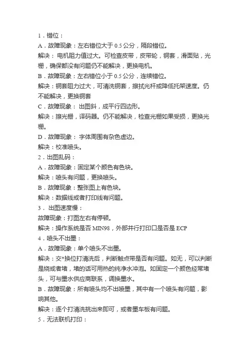 写真机故障大全及维修方法