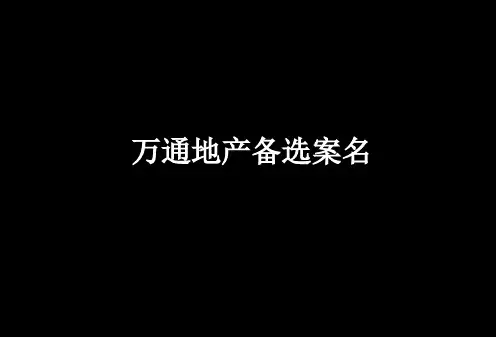 地产案名