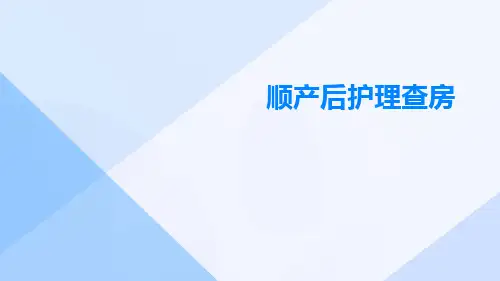 顺产后护理查房ppt