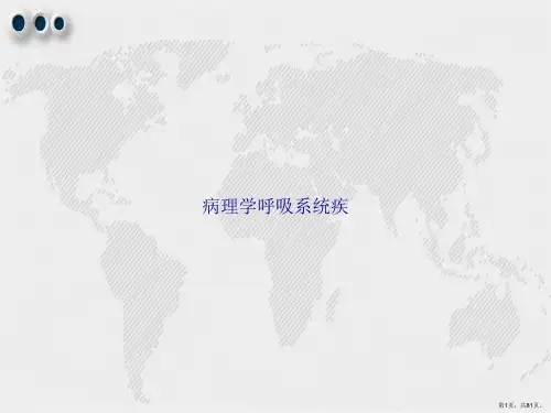 病理学呼吸系统疾2讲课文档