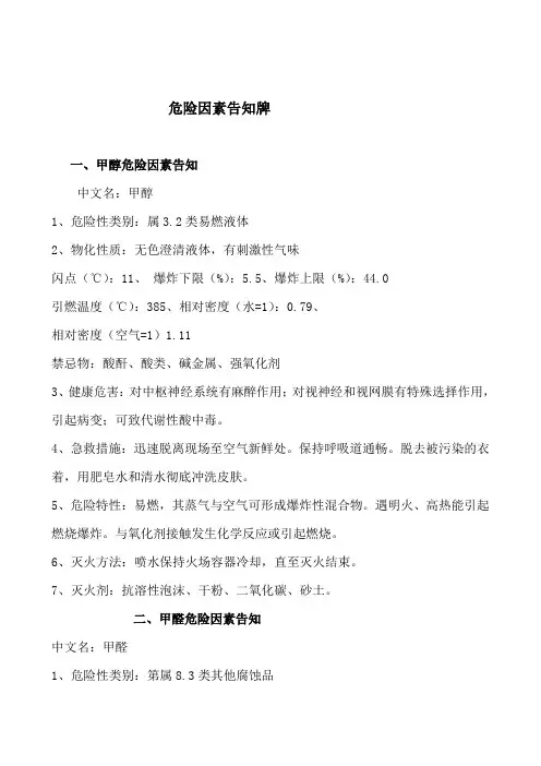 5、职业危害因素告知牌