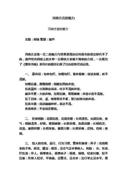 河曲方言的魅力