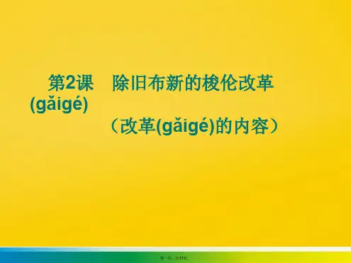高二历史梭伦改革课件 岳麓版标准版文档