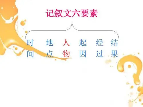 初中作文指导：记叙文写作之人物的语言描写ppt