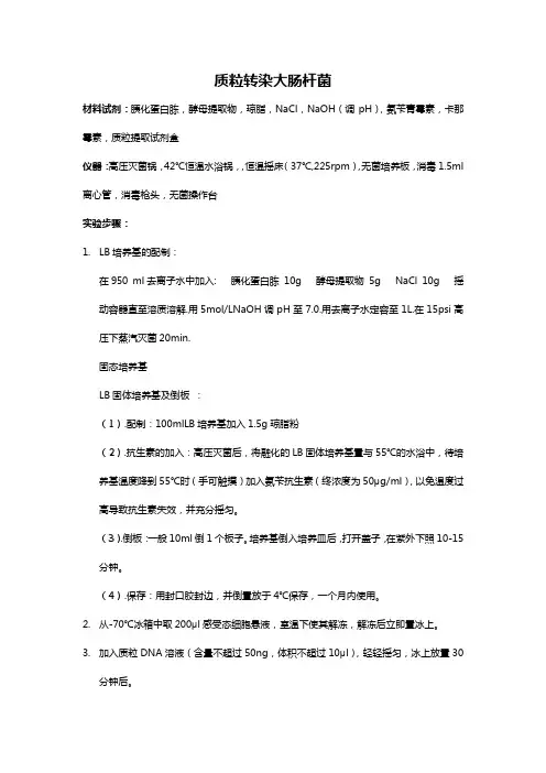 《细胞实验》17 质粒转染实验步骤