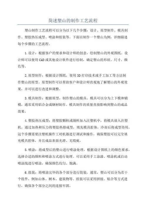 简述塑山的制作工艺流程