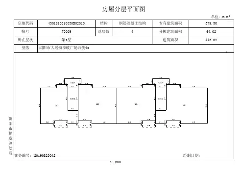 房屋分层平面图