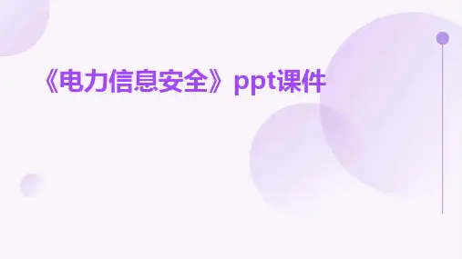 《电力信息安全》课件