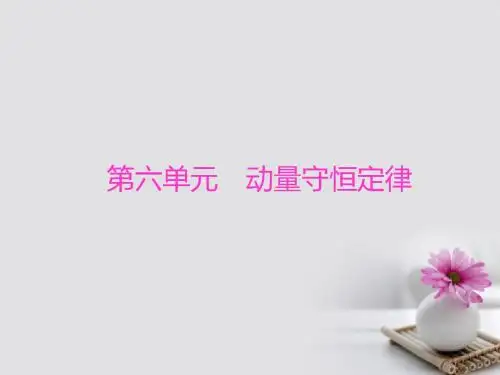 2018高考物理大一轮复习第六单元动量守恒定律1动量和动量定理课件