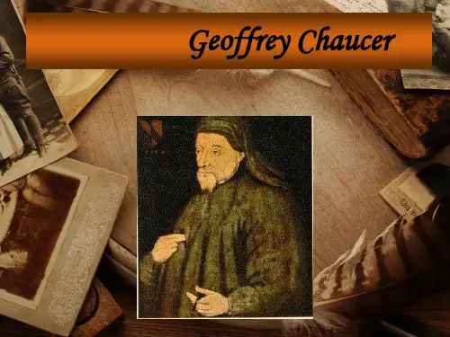 英美文学 杰弗里乔叟 Geoffrey Chaucer