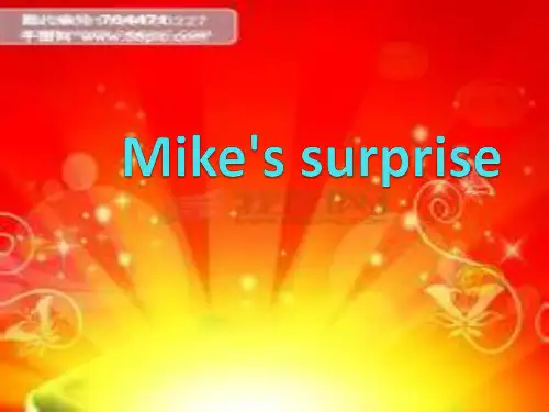 pep新版小学英语六年级下册recycle day8 Mike's surprise课件20