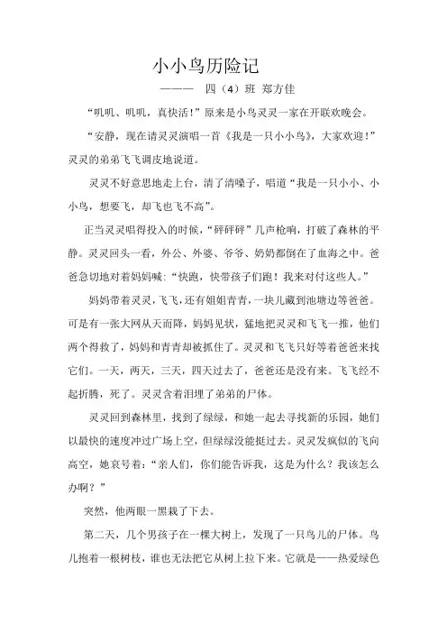 小小鸟历险记
