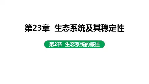 生态系统概述课件北师大版生物八年级下册