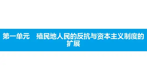 人教部编版九年级历史下册第一单元复习课件