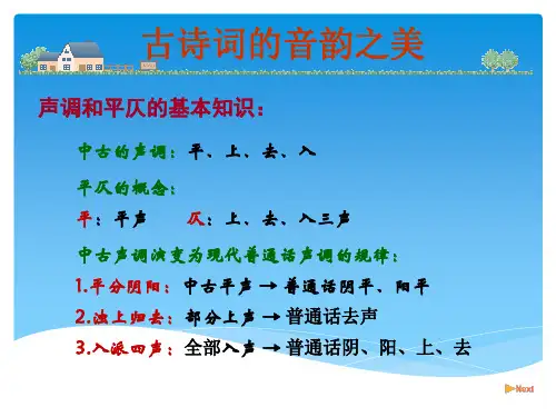 古诗词声调规律