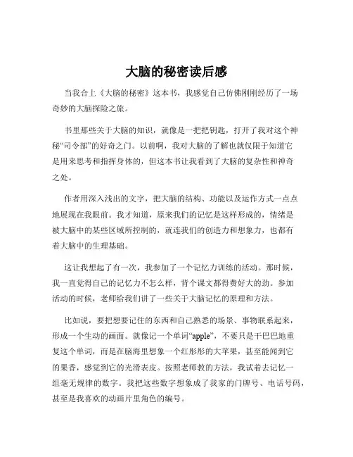 大脑的秘密读后感