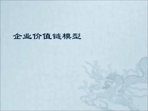 企业价值链模型ppt课件
