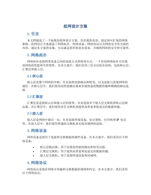 组网设计方案