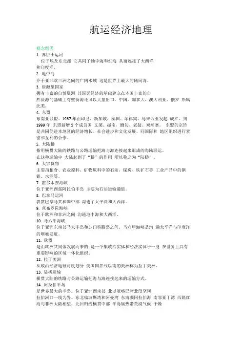 航运经济地理
