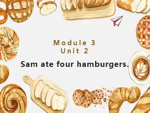 M3 U2 Sam ate four hamburgers
