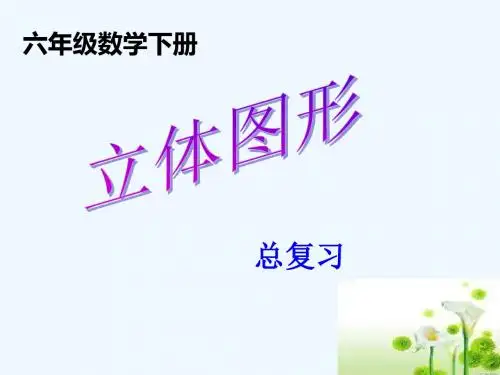 数学北师大版六年级下册《立体图形》