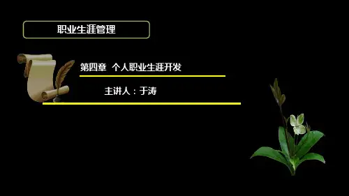 职业生涯管理第四章