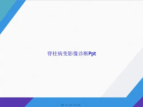 脊柱病变影像诊断Ppt讲课文档