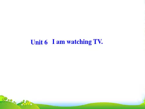 人教版七年级英语下册Unit6 I’m watchIng TV课件