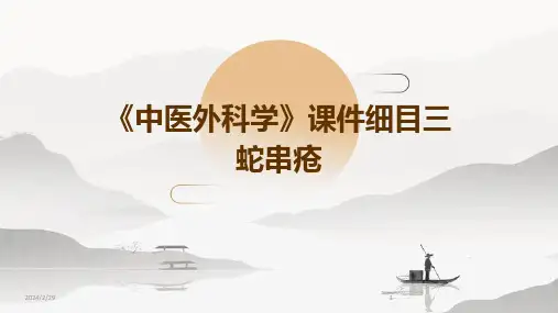 2024年《中医外科学》课件细目三蛇串疮