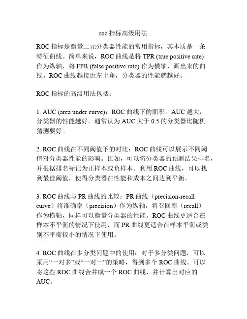roc指标高级用法