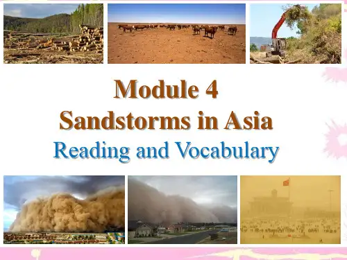 高中英语Module 4 Sandstorms in Asia 优秀课件9