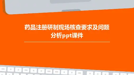 药品注册研制现场核查要求及问题分析PPT课件